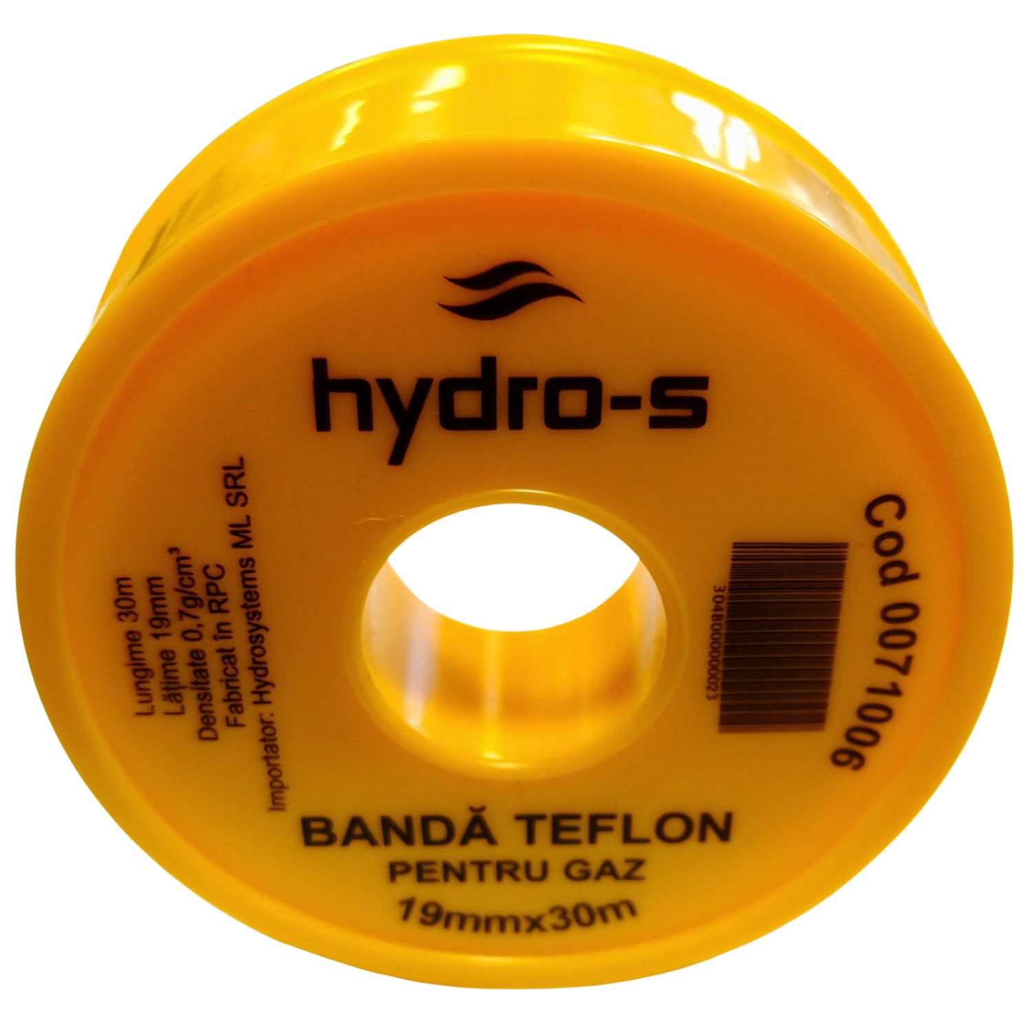 Bandă teflon GAZ 19 mm, 30 m